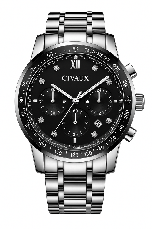 Civaux Lunaire Noire | Moonphase Chronograph